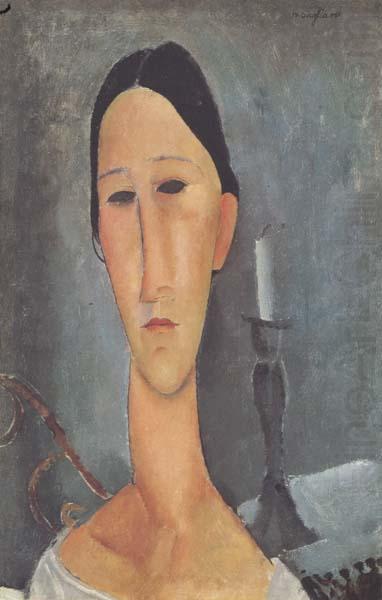 Hanka Zborowska au bougeoir (mk38), Amedeo Modigliani